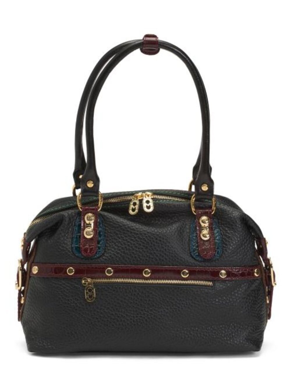 MARINO ORLANDI Made In Italy Leather Smooth Bowling Bag